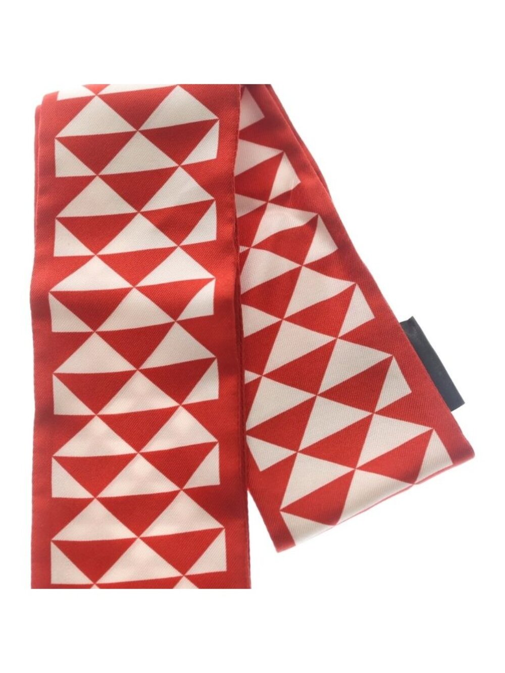 Prada Silk Scarf Red White - Picture 2 of 6